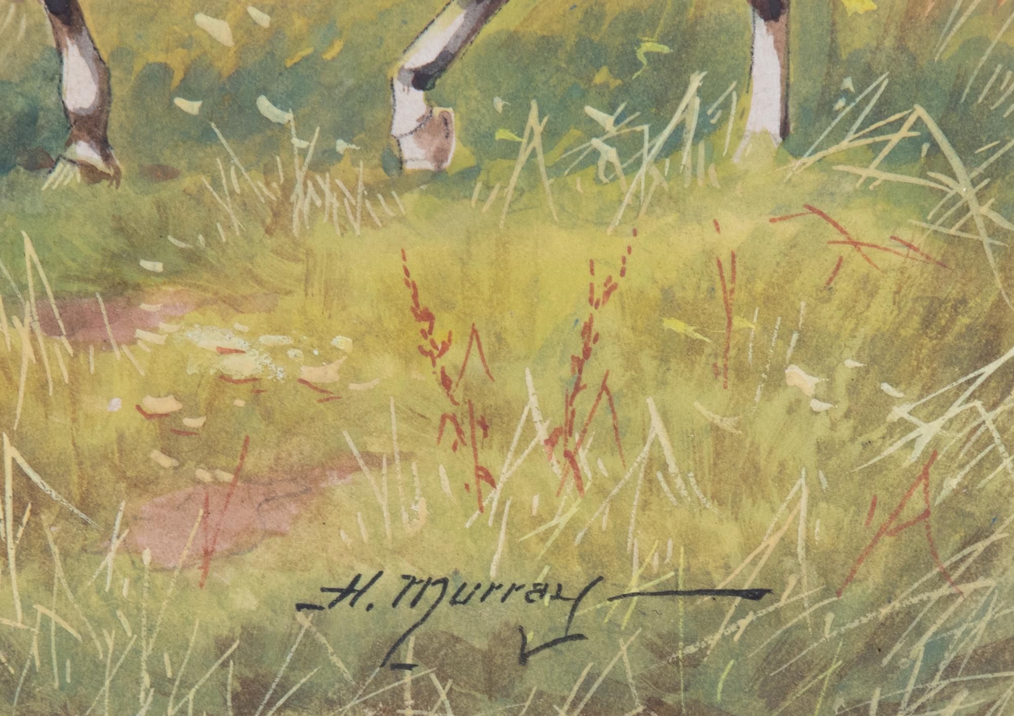 Henry Murray (British, 19th Century) Hunting Scenes watercolor on paper