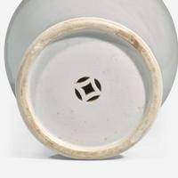 An unusual Chinese blue and white Buddhist jar and cover 青花蓋罐