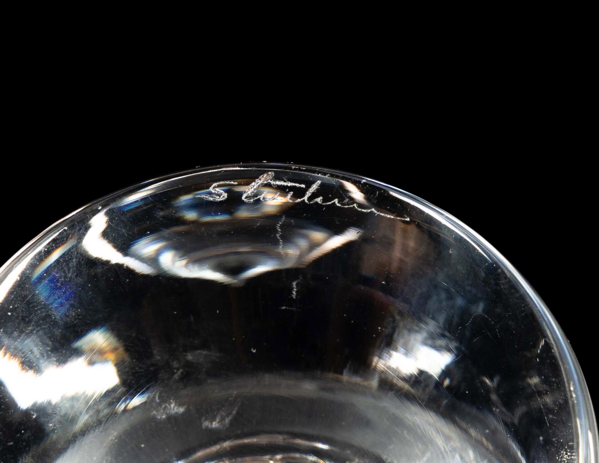 A Set of Twelve Steuben Cocktail Glasses