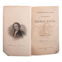 [FIELD II, Eugene, his copy]. MOREAU, Joseph N. Testimonials to the Merits of Thomas Paine. Burlington, NJ: F.L. Taylor, 1861.