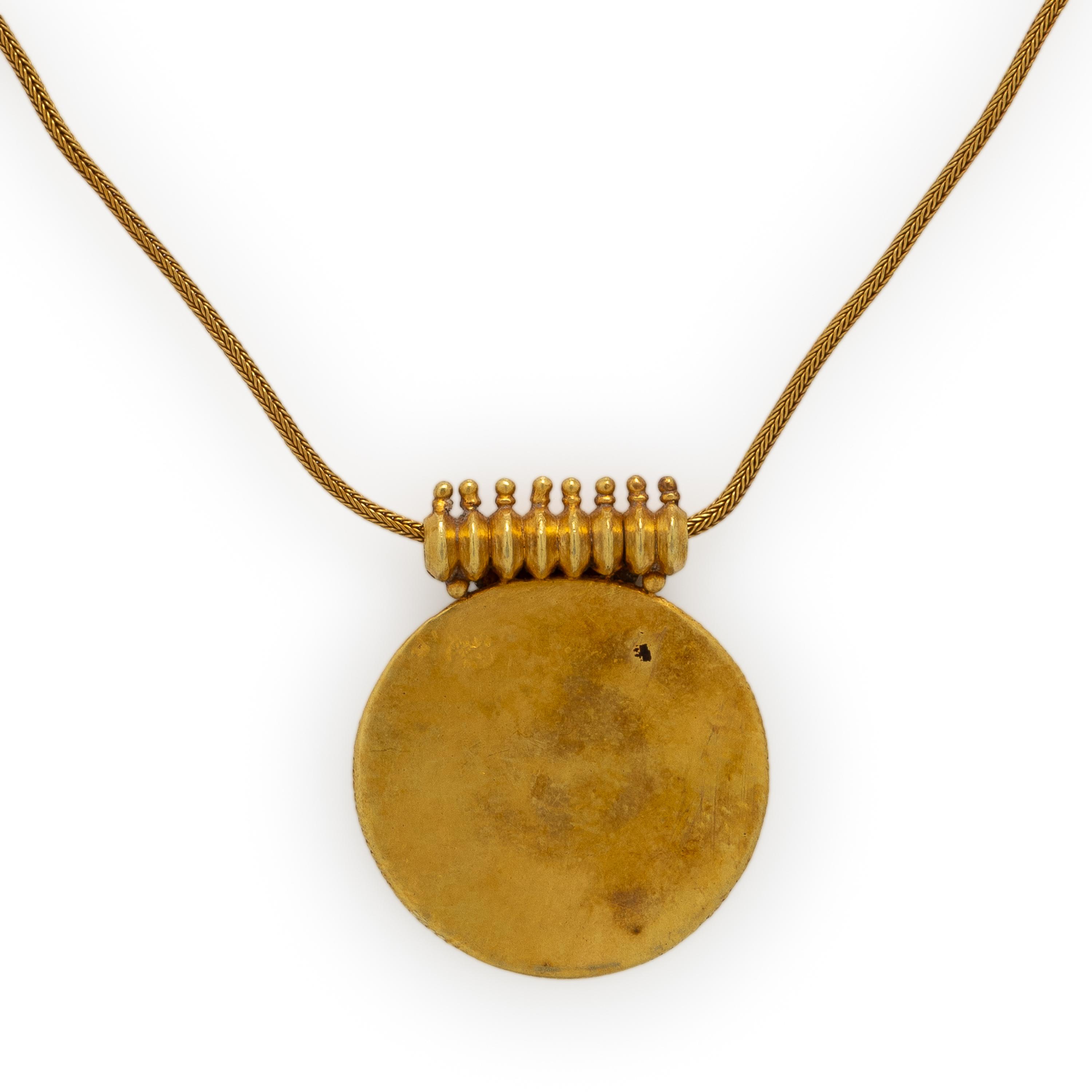 Yellow Gold Pendant Necklace