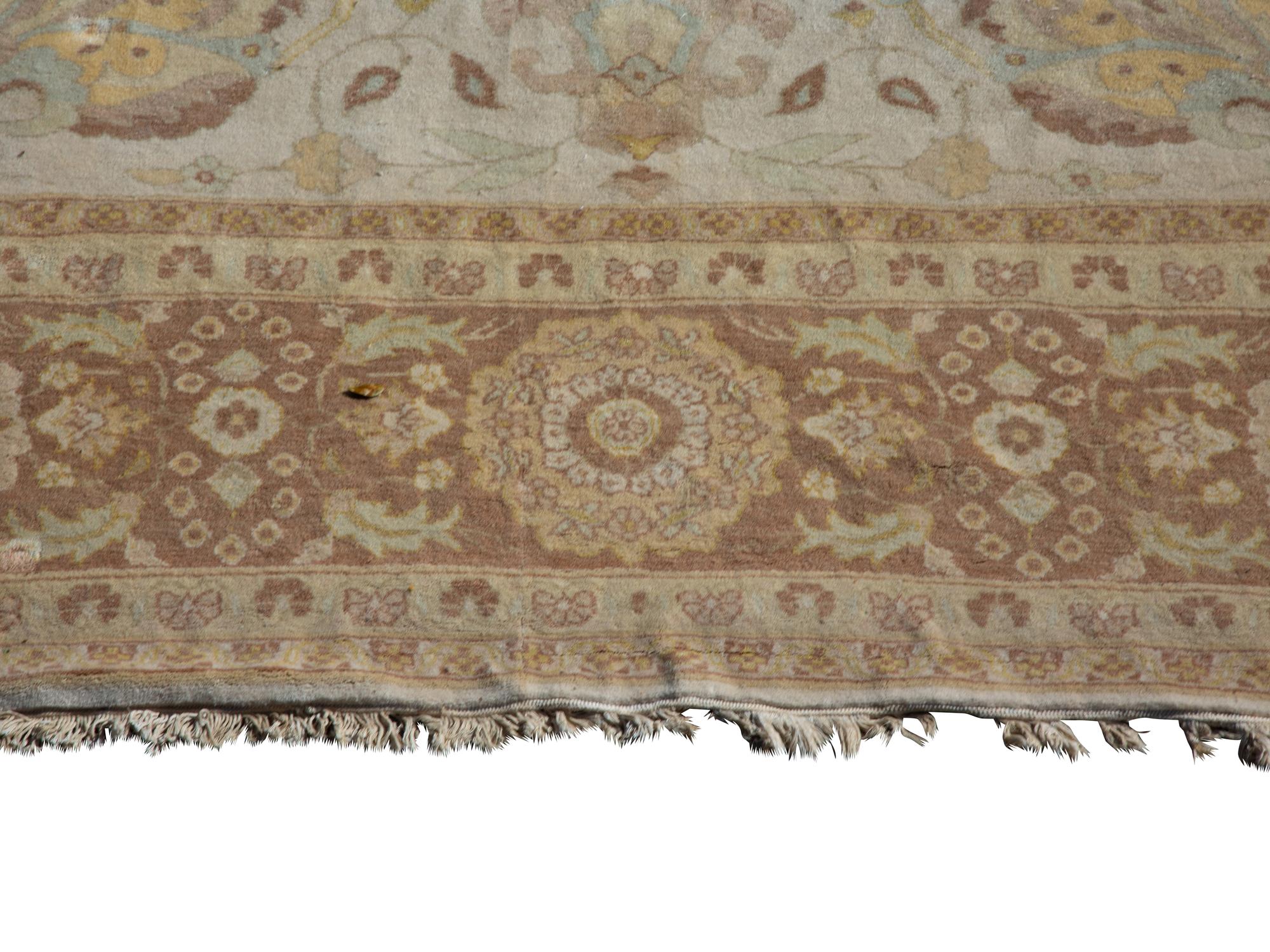 An Oushak Wool Room-Size Carpet — 20TH CENTURY