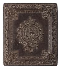[CIVIL WAR]. A pair of sixth plate tintypes featuring armed company grade officers.