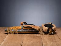 Kiowa Beaded Hide Moccasins