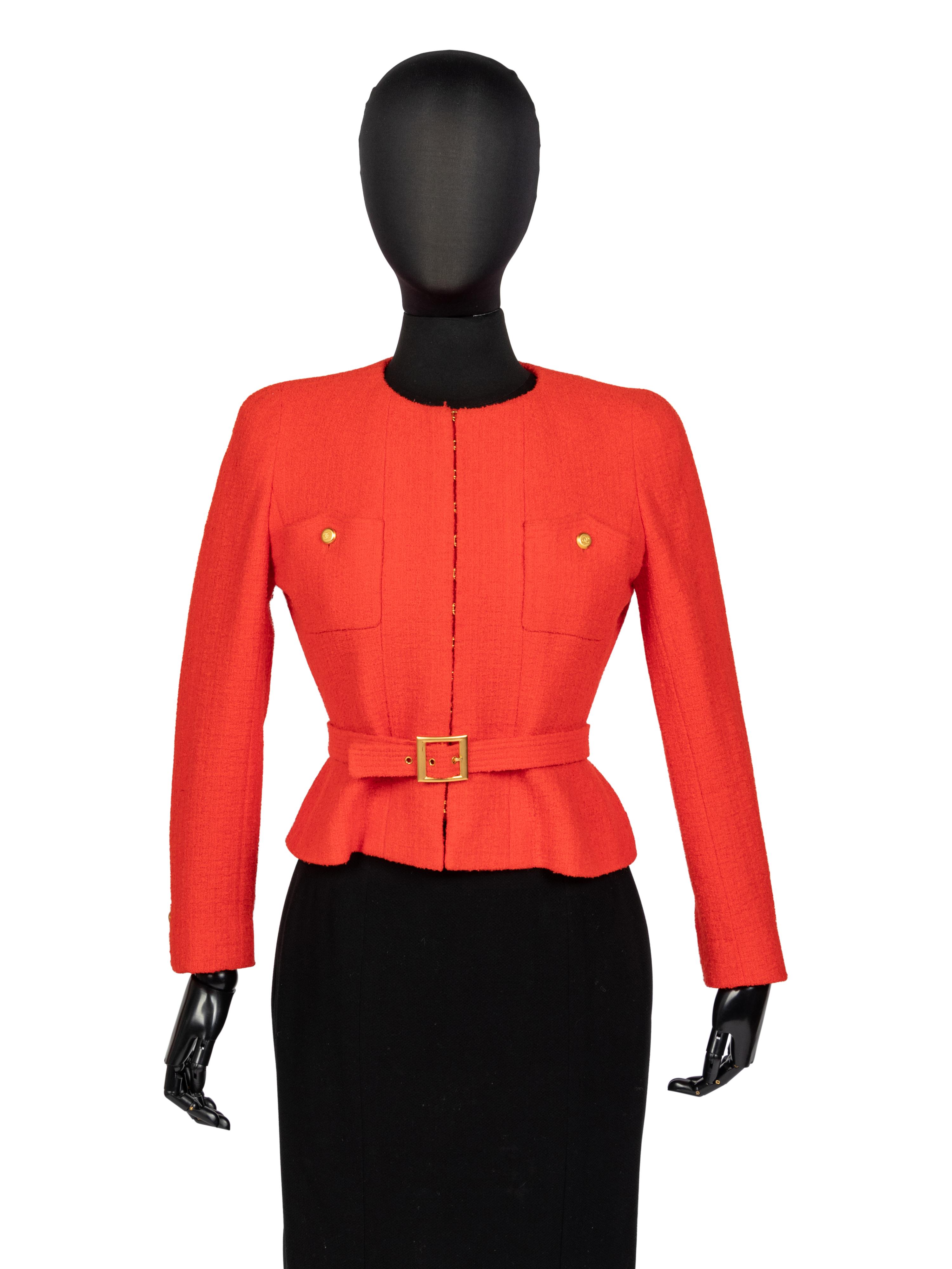 Chanel Tweed Jacket & Belt, 1990s