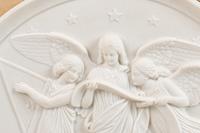 A Continental Bisque Porcelain Relief Plaque