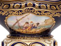 A Sèvres Style Porcelain Potpourri Urn