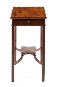 A Chippendale Style Mahogany End Table, Height 28 x width 15 1/2 x depth 22 1/2 inches.