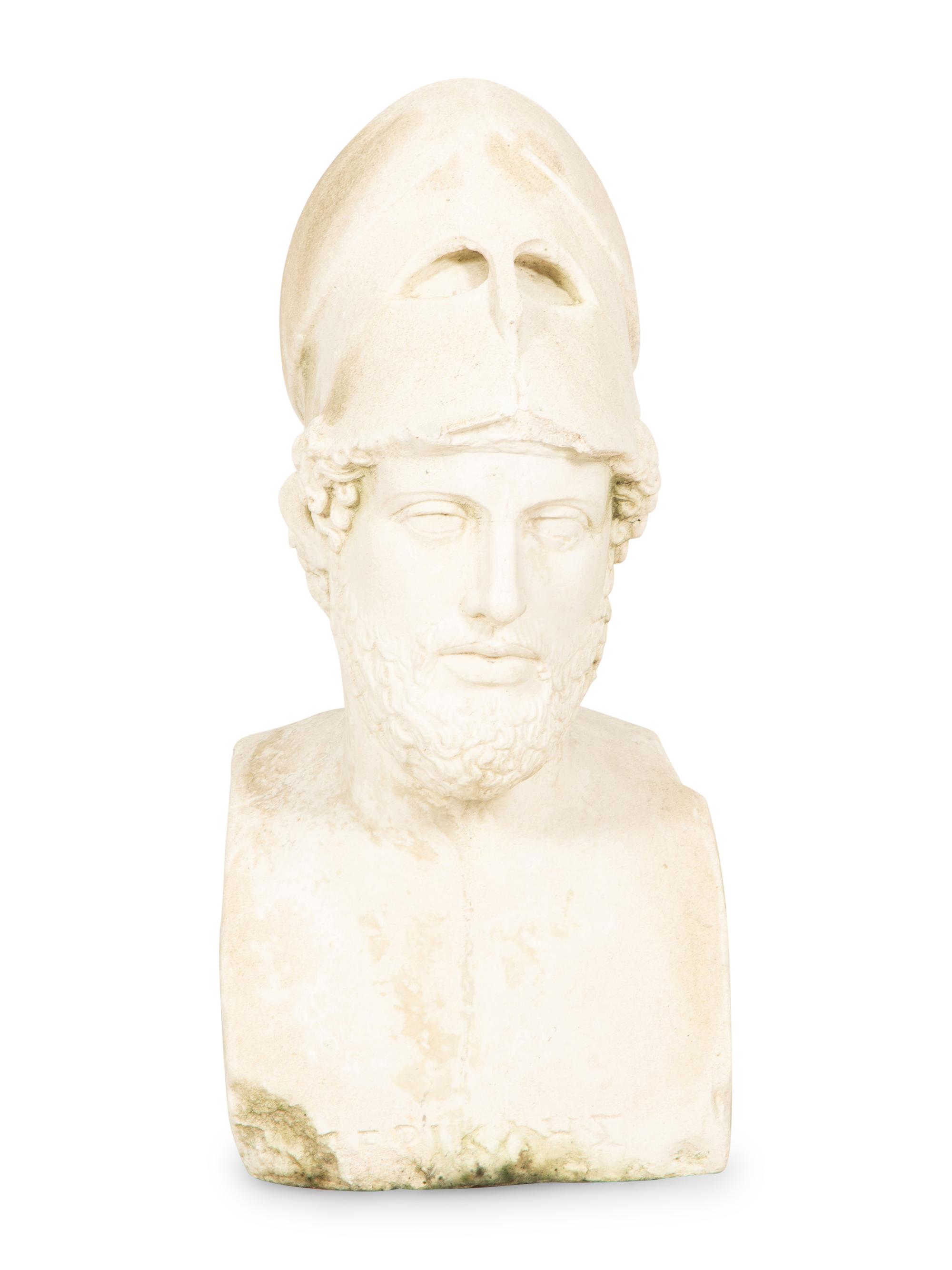 A Plaster Bust of Pericles After the Antique