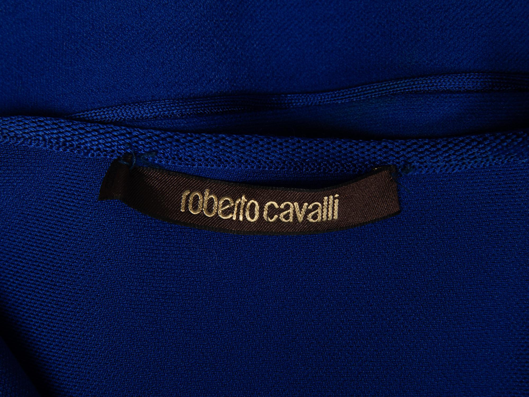 Roberto Cavalli, Blue Knit Dress