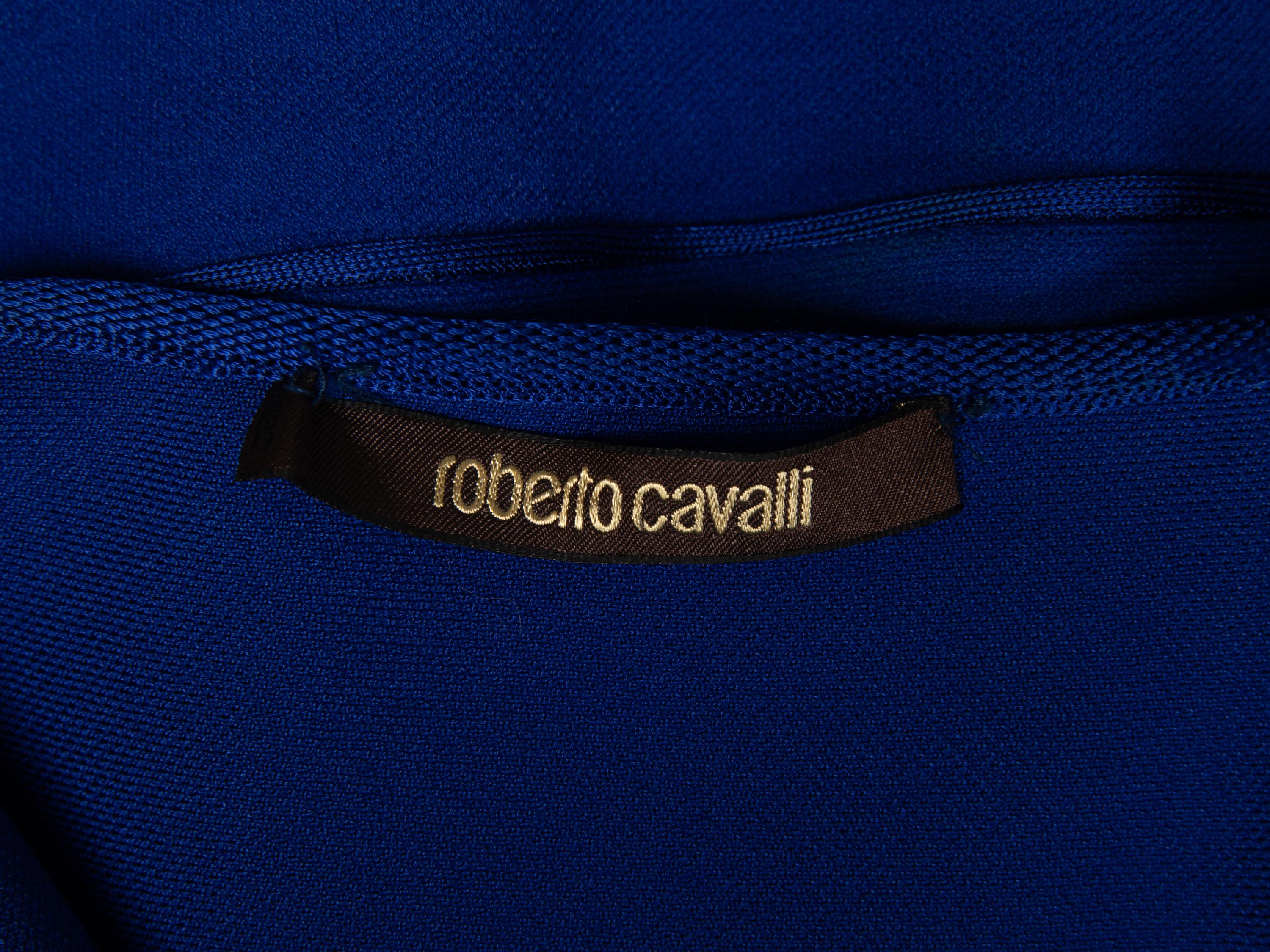 Roberto Cavalli, Blue Knit Dress