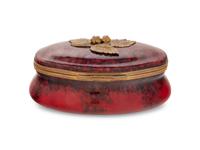 A French Gilt Metal Mounted Porcelain Box