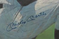 A 1990s Mickey Mantle Signed Bruce Silverman Lithograph,