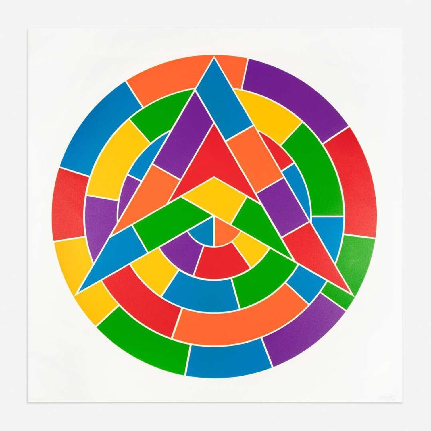 Sol LeWitt (American, 1928-2007) Plate I (from Tondo Stars)