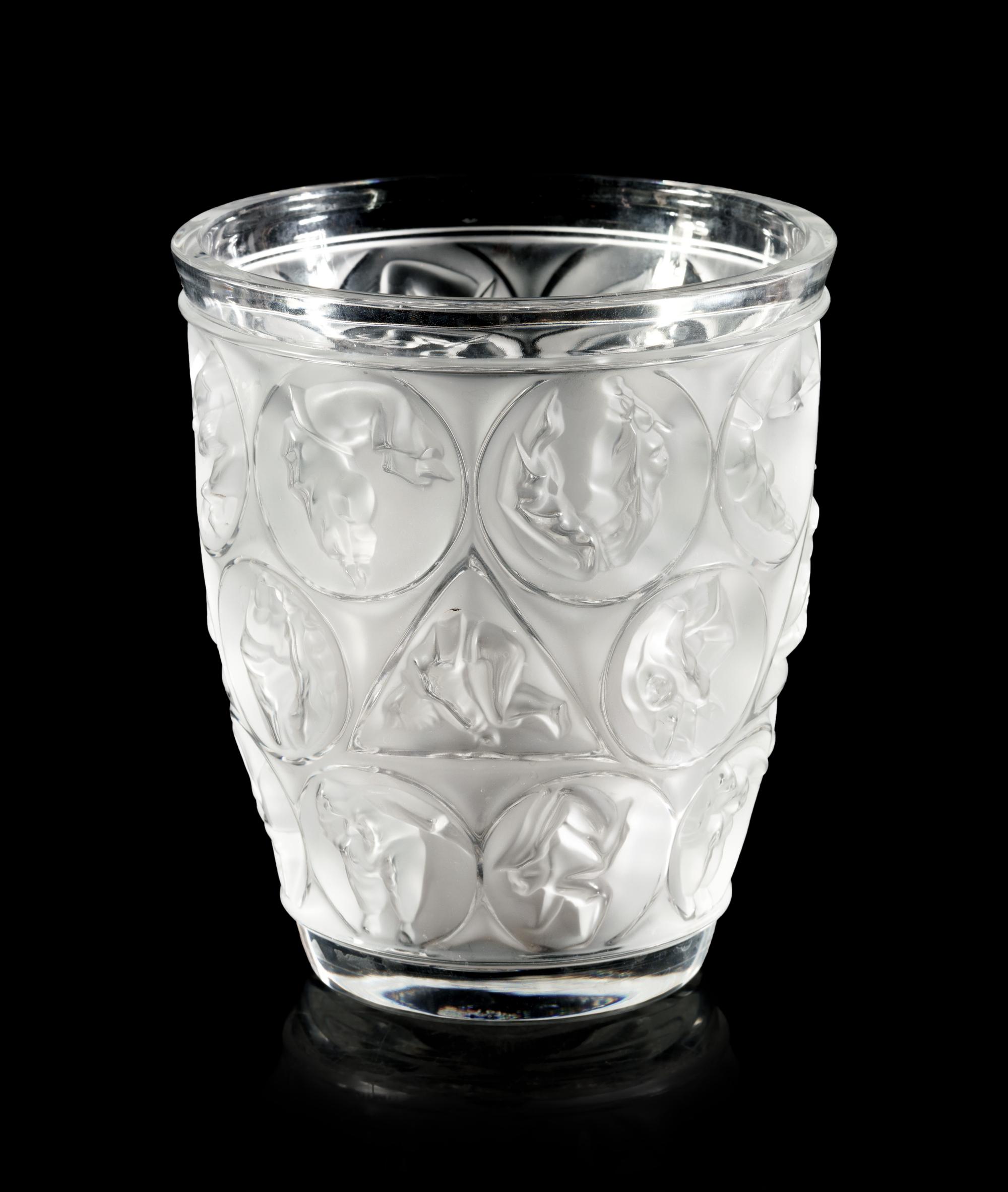 A Lalique Acrobates Vase