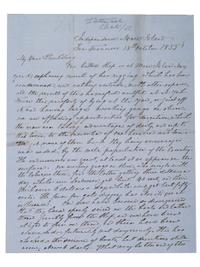 [US NAVY]. TATTNALL, Commodore Josiah (1795-1871). Correspondence from Josiah Tattnall III to his longtime friend Commodore Hiram Paulding, 1830s-1850s. [ With: ] Paulding's manuscript account of their friendship.
