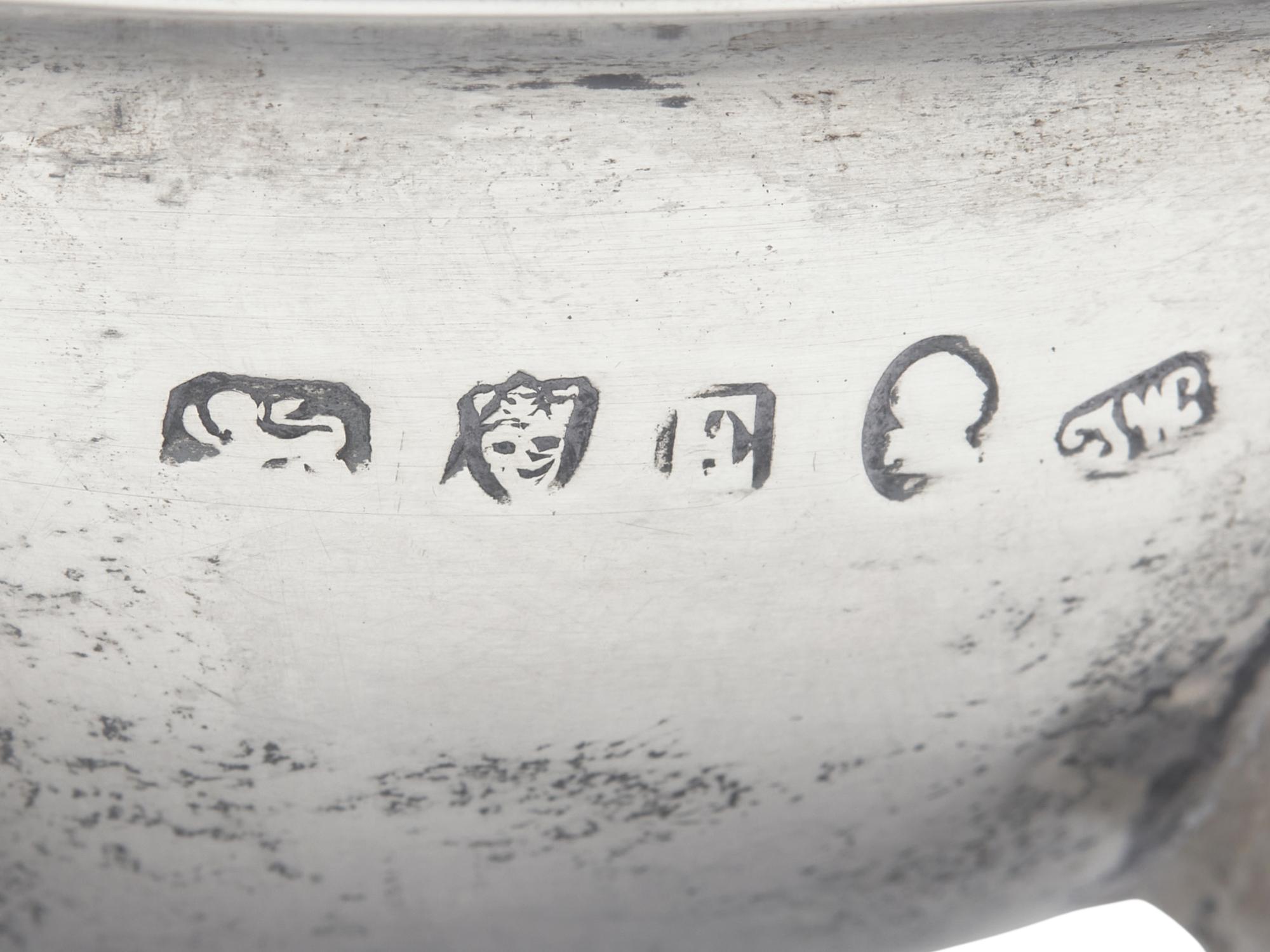 A Set of Four George III Silver Salts with Lion Mask and Paw Feet