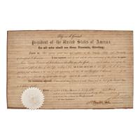[Civil War] Grant, Ulysses S. Partially-Printed Document, signed