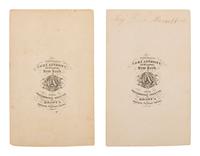 [CIVIL WAR - GETTYSBURG]. A group of 2 CDVs, incl. Wesley Merritt and Thomas Devin.