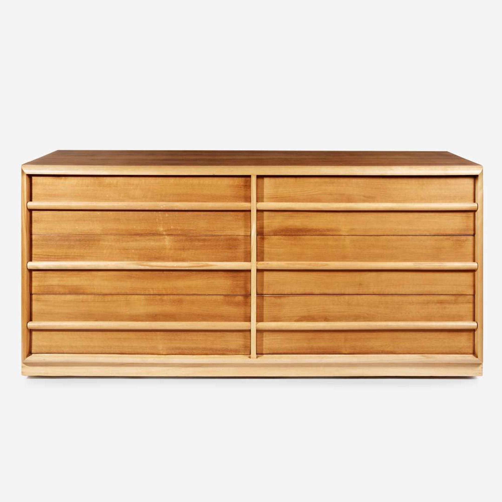 T.H. Robsjohn-Gibbings A Six-Drawer Dresser, Widdicomb, Grand Rapids, Michigan, circa 1950s