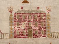 An English Needlework Embroidered Schoolgirl’s Sampler