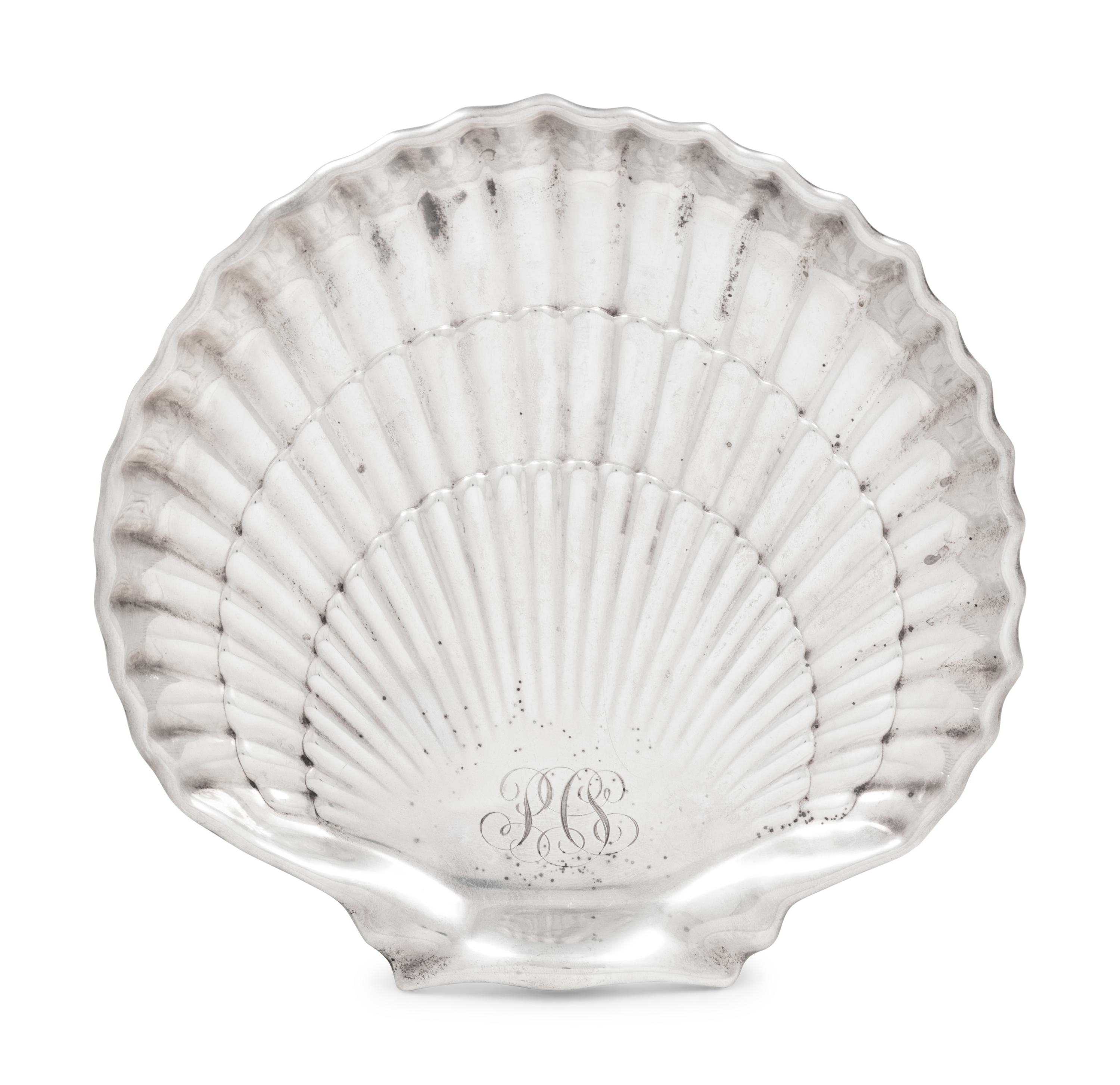 An American Silver Shell Tray