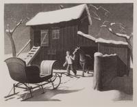 Grant Wood, (American, 1891-1942), December Afternoon, 1941