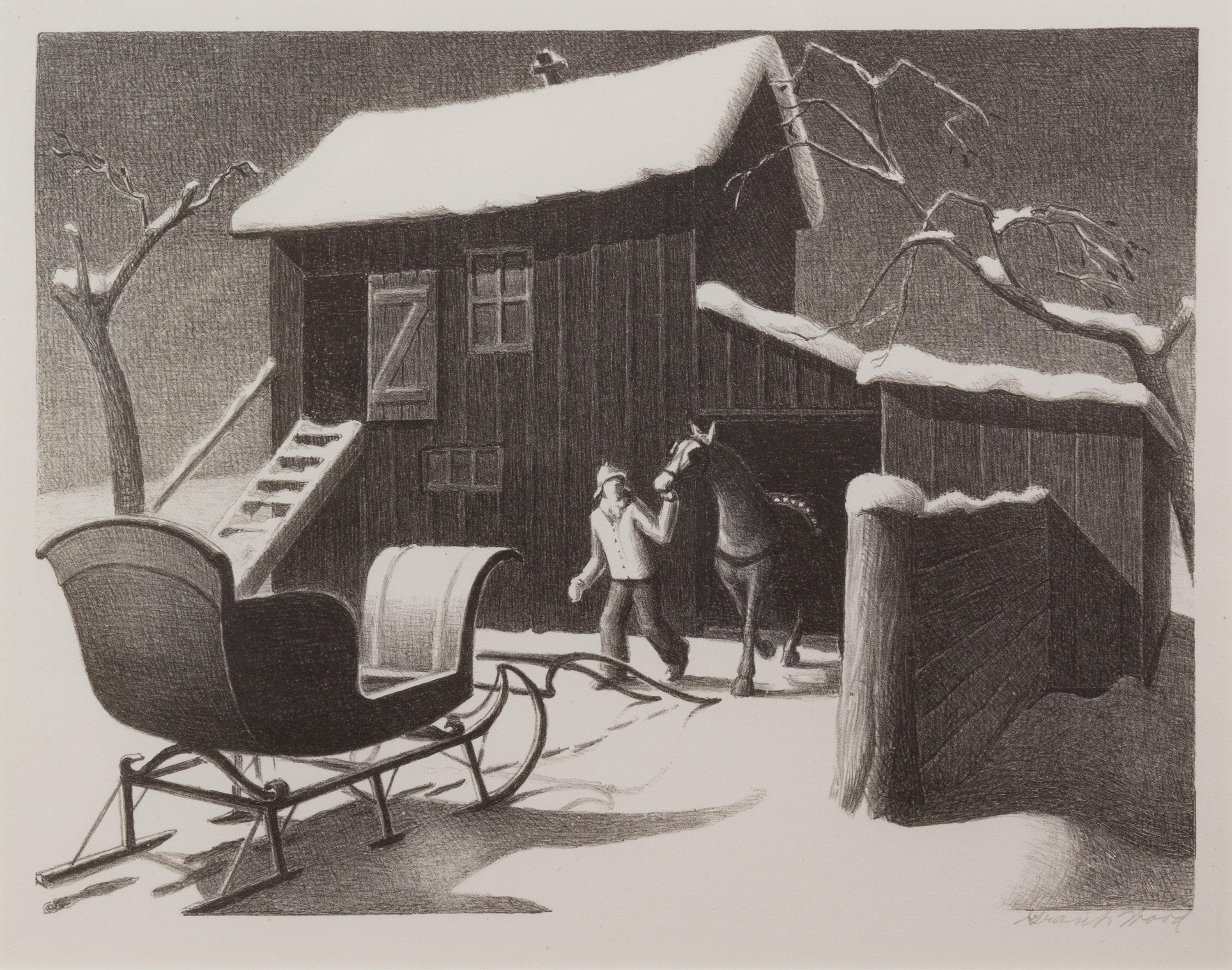 Grant Wood, (American, 1891-1942), December Afternoon, 1941