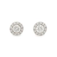 TIFFANY & CO., PLATINUM AND DIAMOND 'SOLESTE' STUD EARRINGS