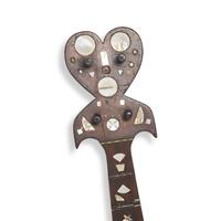 An American Primitive Mother of Pearl and Tin-Type Inset Banjo