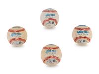 A Group of Four Bob Feller and Allie Reynolds Signed Autograph Baseballs (BAS Beckett Authentication Services Certified),