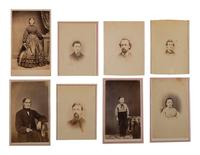 [CIVIL WAR]. Collection of 62 CDVs assembled by General David Sloane Stanley, incl. Civil War generals and Sioux subjects involved in the 1862 Dakota Uprising.
