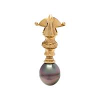 RICHARD KIMBALL, YELLOW GOLD AND CULTURED TAHITIAN PEARL PENDANT