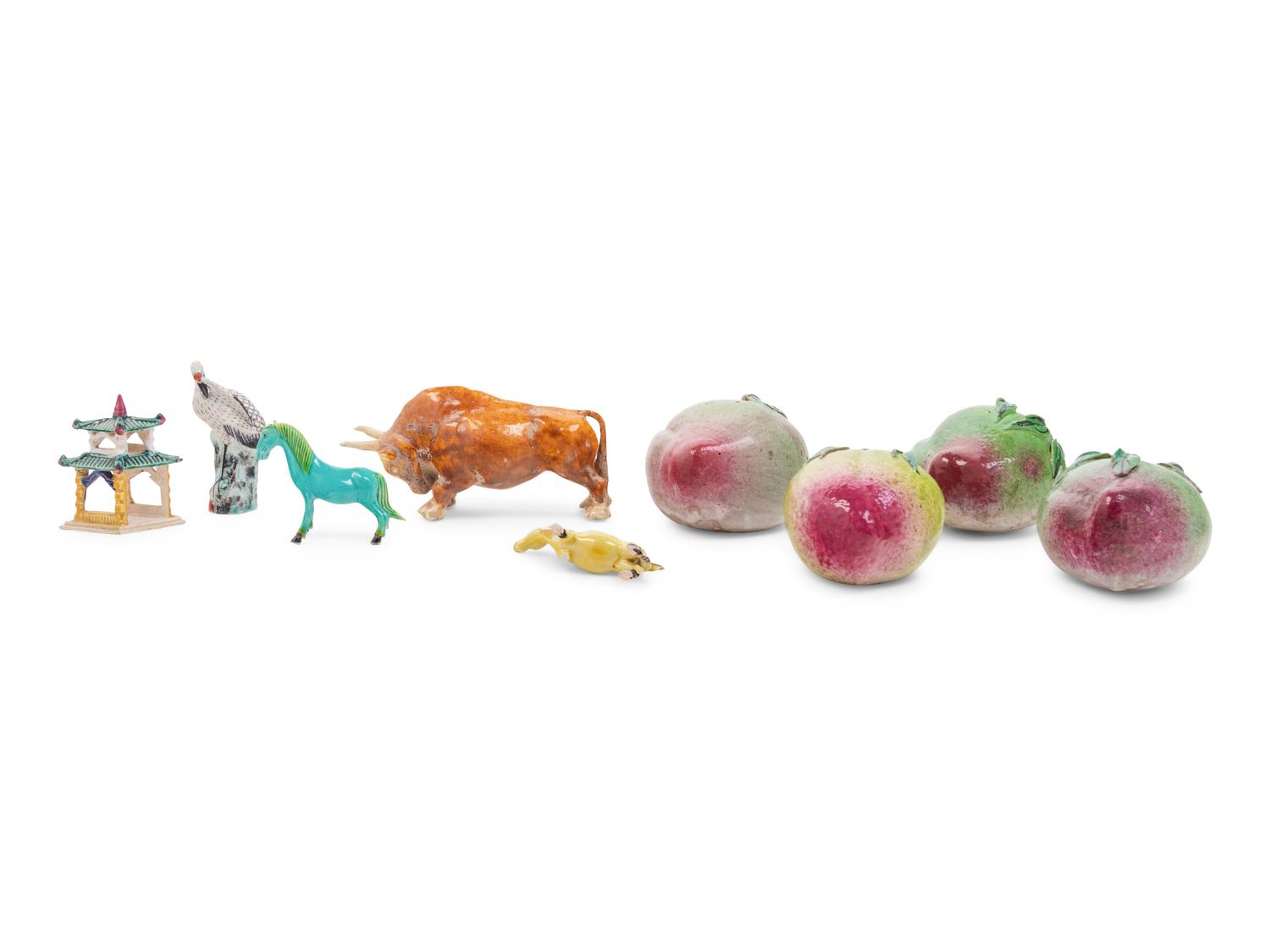 A Group of Chinese Famille Rose Table Articles