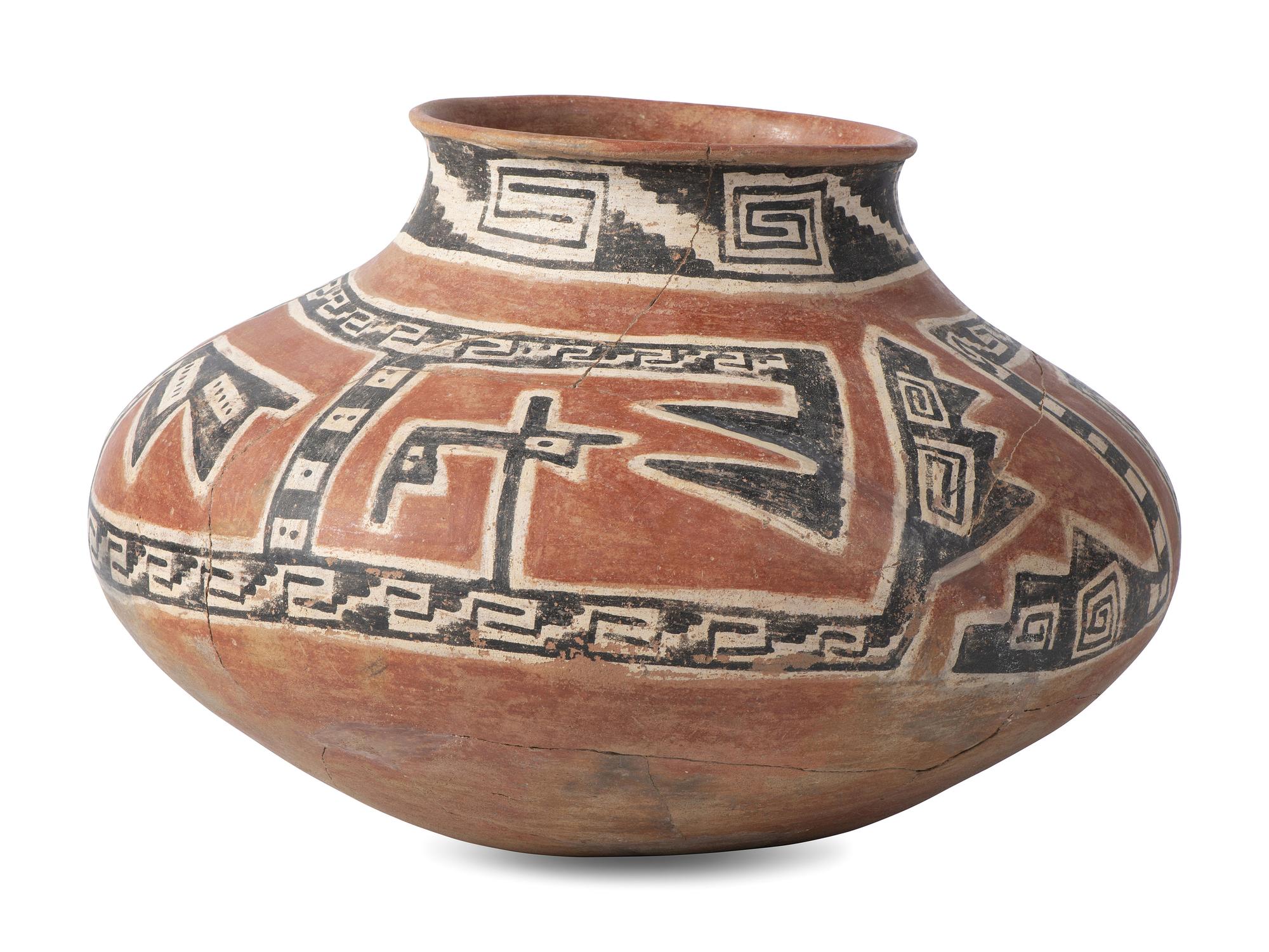 Ancestral Pueblo, Tonto Polychrome Pottery Olla