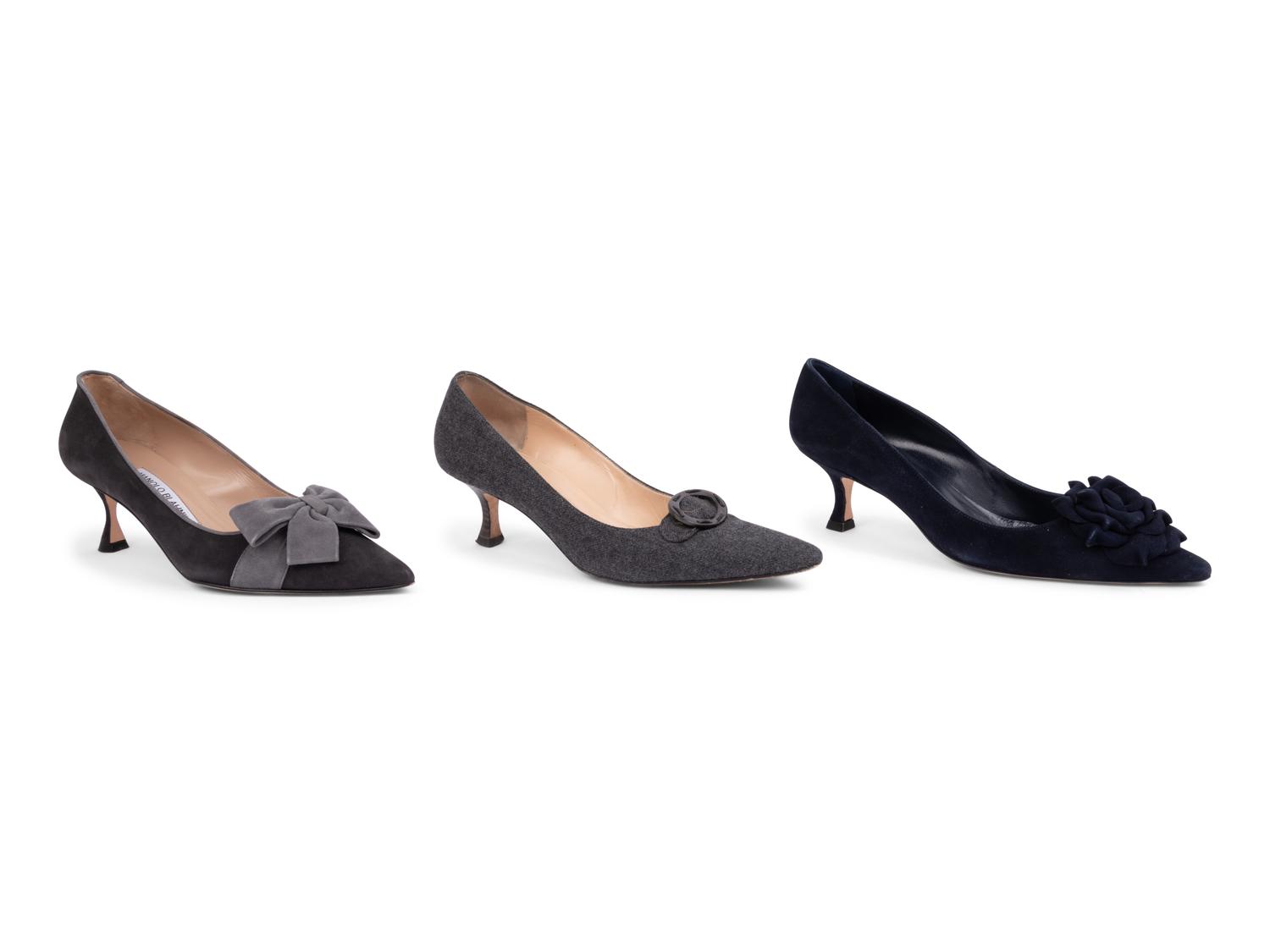 Nine Pairs of Manolo Blahnik Shoes