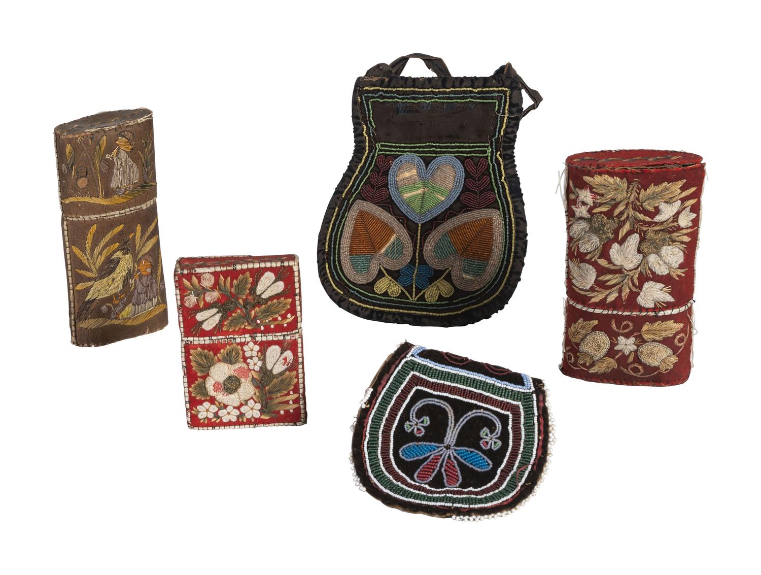 Great Lakes Beaded Purses and Moose Embroidered Cigar Cases