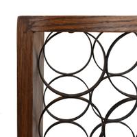 A Wood and Wirework Wine Rack 25.25" W x 8.75" D x 17.5" H — United States, 20th Century