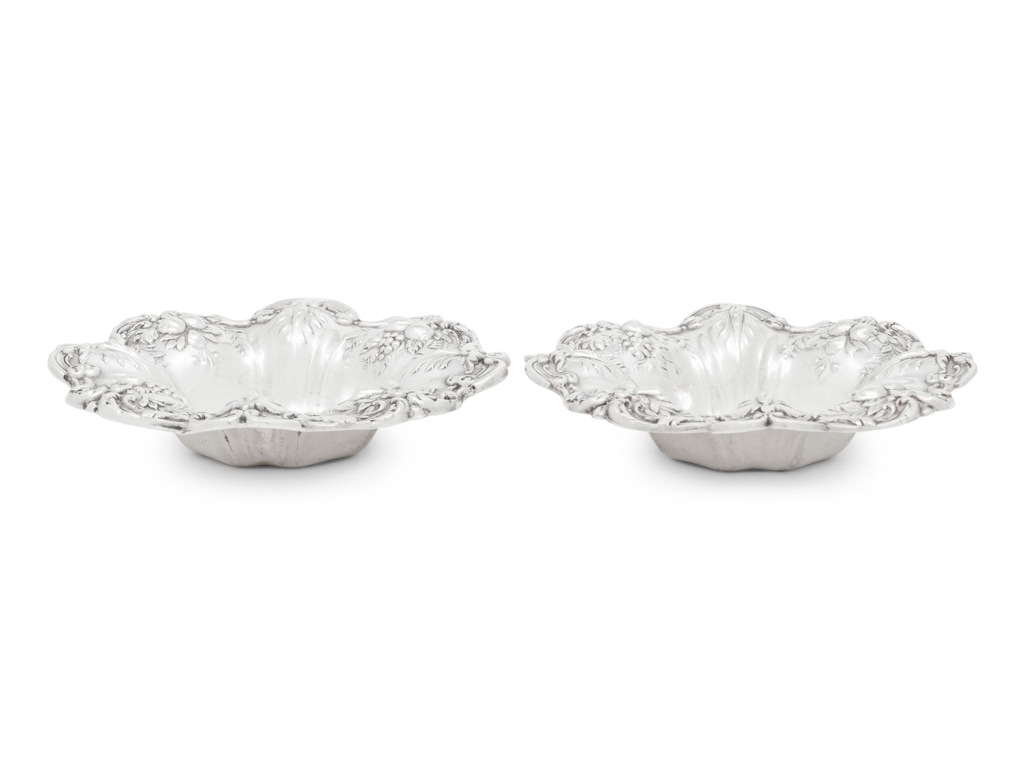 A Pair of American Silver Francis I Nut Dishes