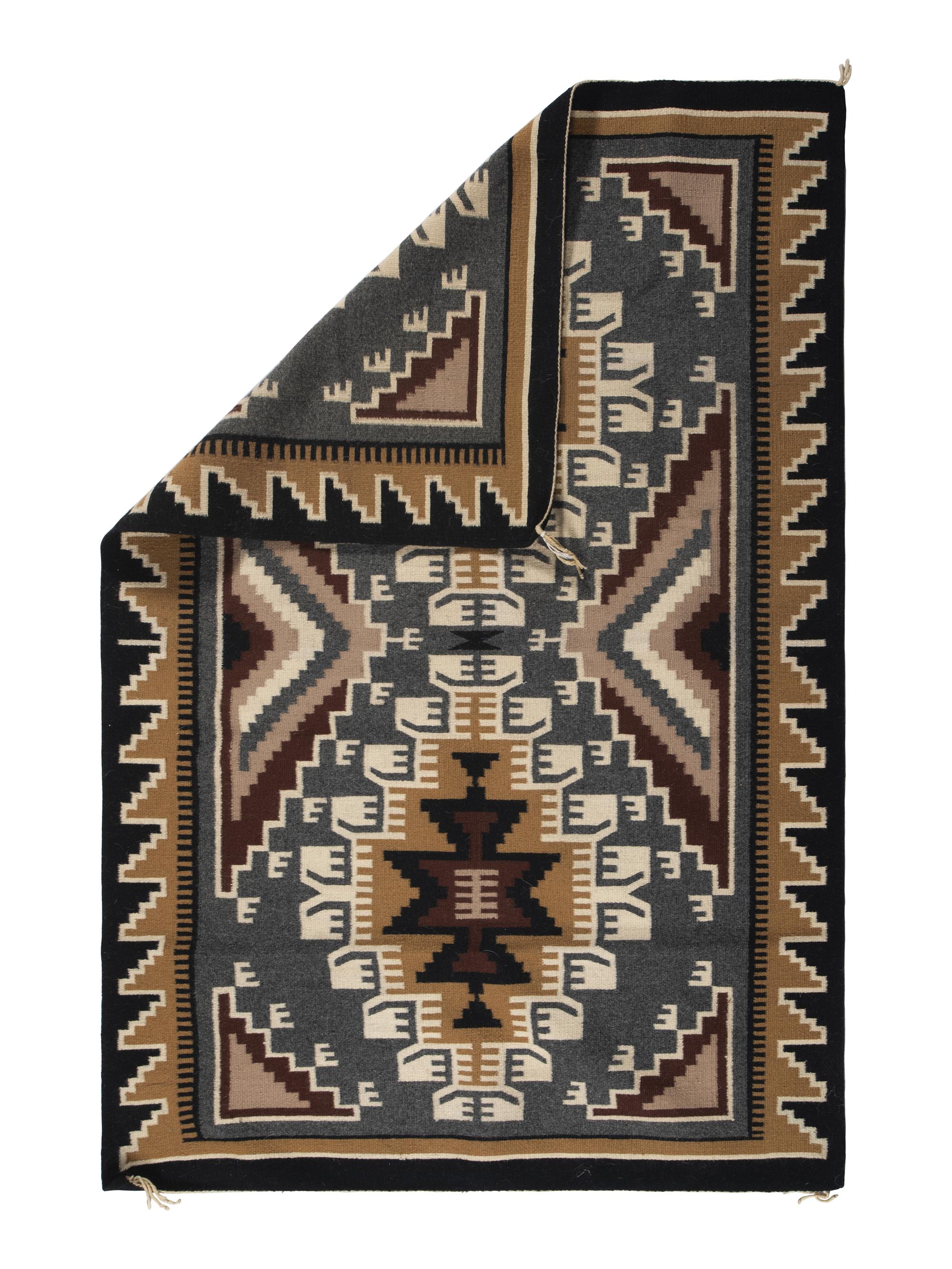 Navajo Two Grey Hills Weaving / Rug
