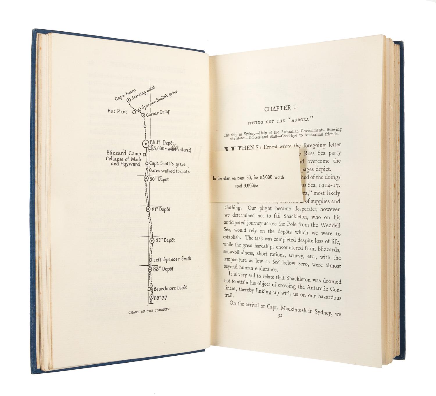 JOYCE, Ernest E. Mills (ca 1875-1940). The South Polar Trail: The Log of the Imperial Tans-Antarctic Expedition. London: Duckworth, 192