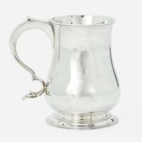 A silver cann Philip Syng, Jr. (1703-1789), Philadelphia, PA, circa 1750