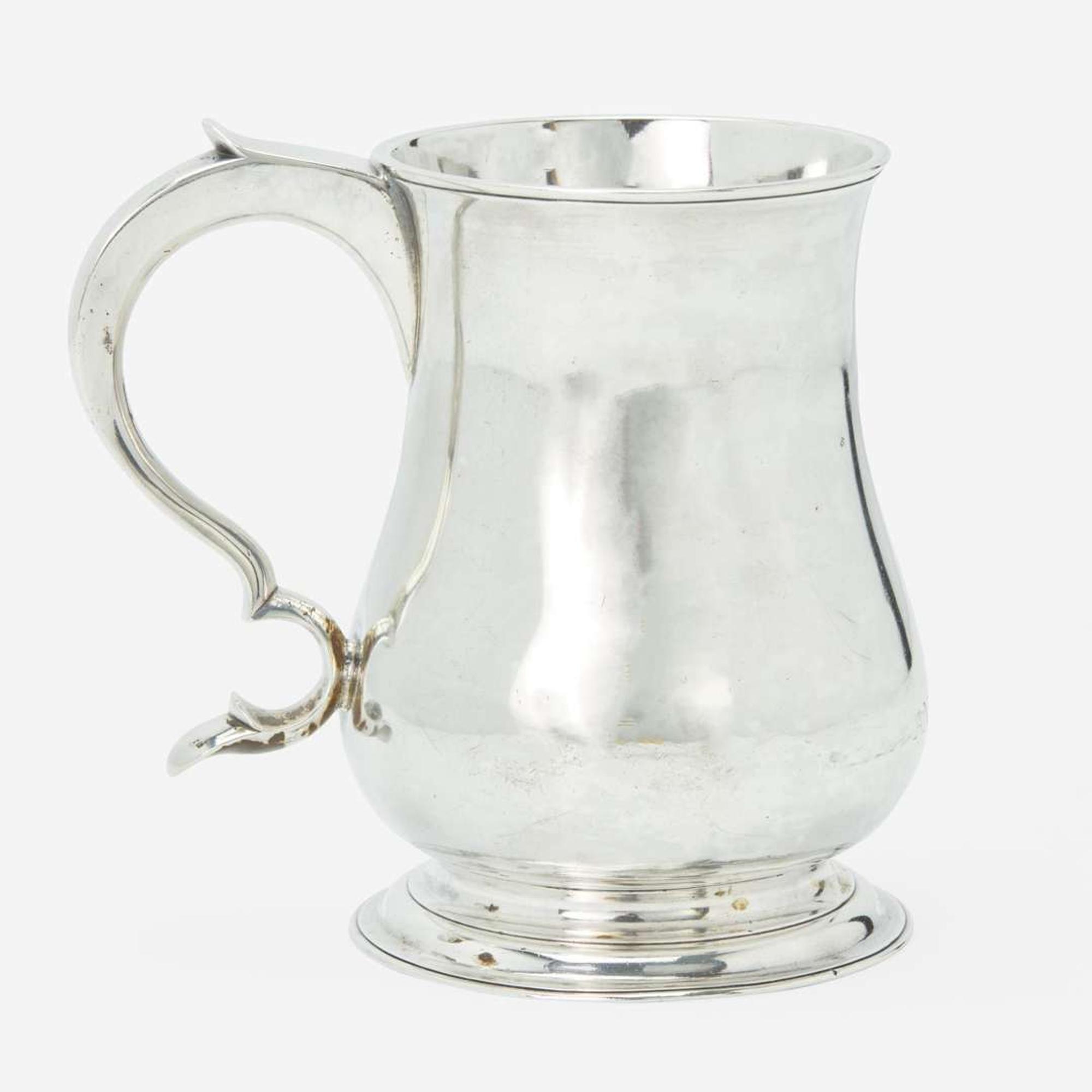 A silver cann Philip Syng, Jr. (1703-1789), Philadelphia, PA, circa 1750