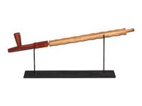 Great Lakes Scalloped Pipe Stem, with Catlinite Bowl