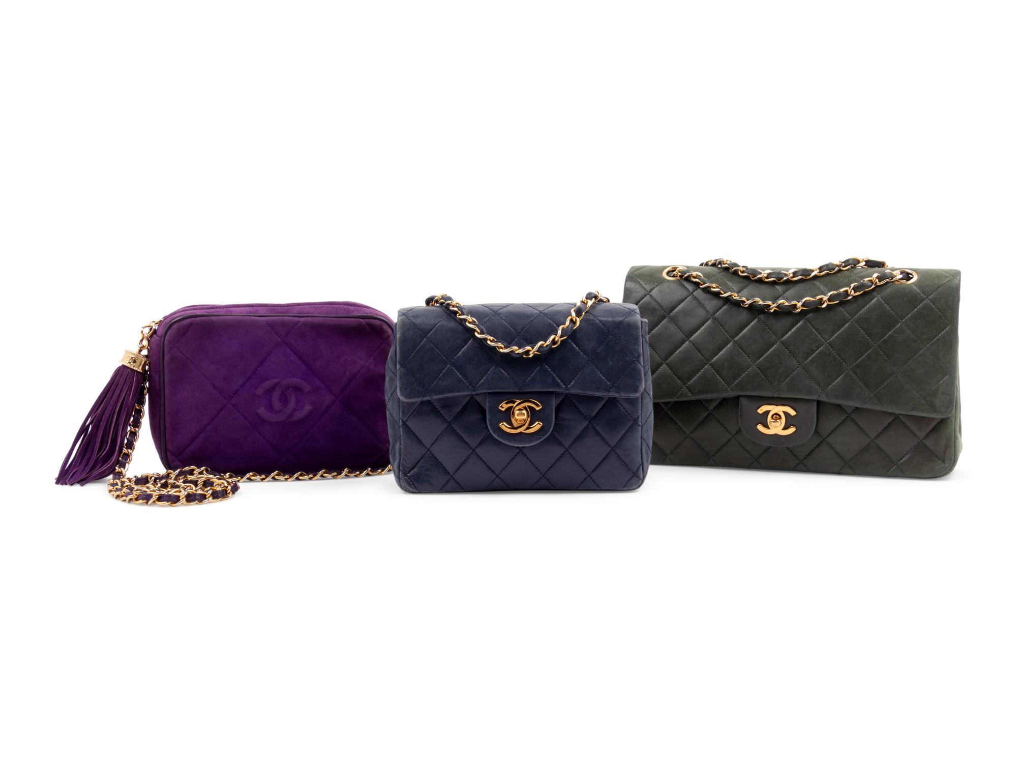 Three Chanel Bags, 1986-1997