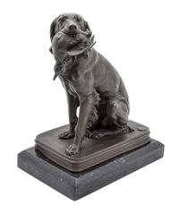 A French Bronze Animalier Group Height 12 1/2 inches. — FERDINAND PAUTROT (1832-1874)
