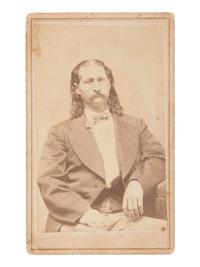 [HICKOK, James Butler "Wild Bill" (1837-1876)]. CDV of Wild Bill Hickok. Junction City, KS: A.M. Snyder, [ca 1870s].