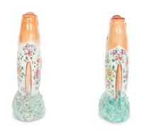 A Pair of Chinese Export Porcelain Fish-Form Vases