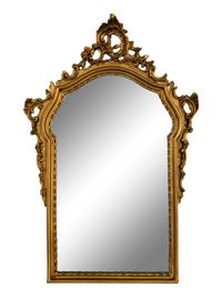 An Italian Baroque Style Giltwood Mirror