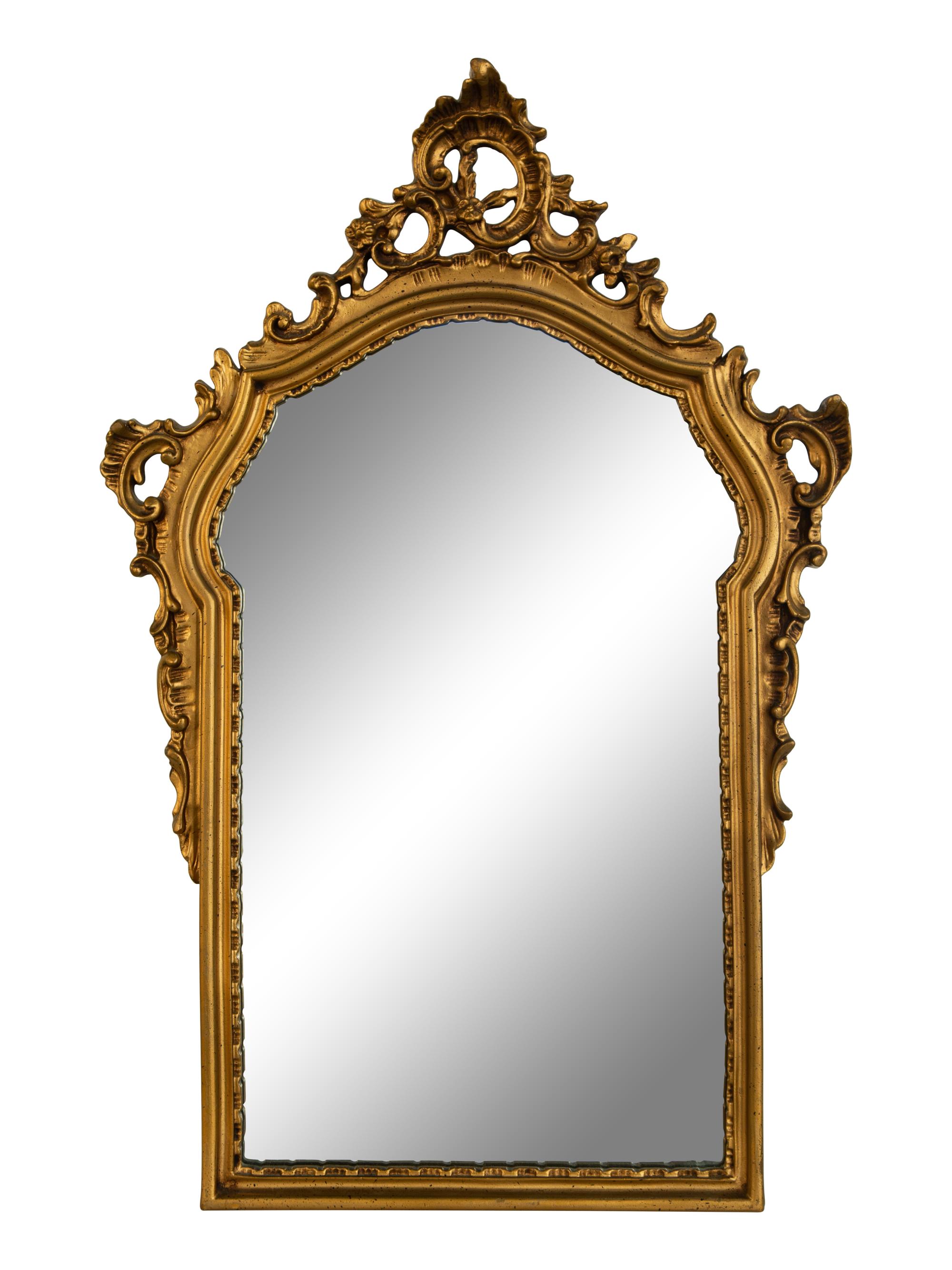 An Italian Baroque Style Giltwood Mirror